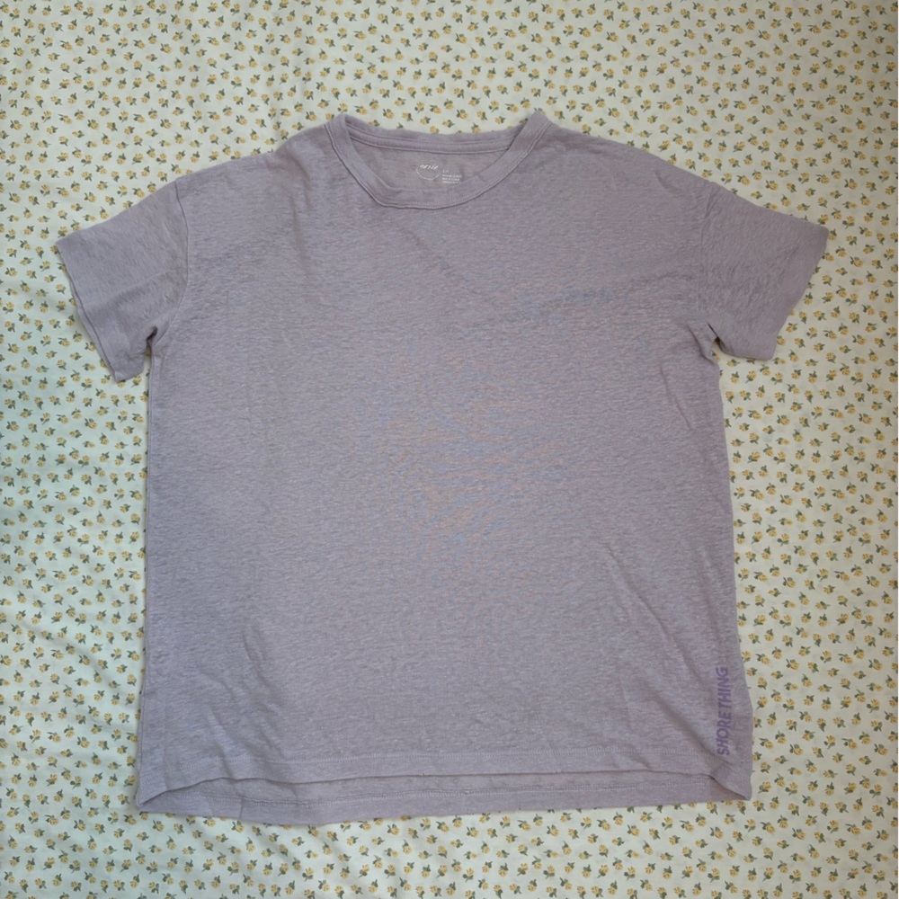 Aerie Light Purple Short Sleeve Tee